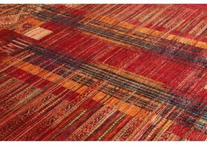 Tappeto Gabbeh Nova Astratto Rosso Scuro Arancione 255x301 Cm