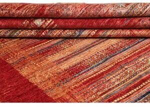Tappeto Gabbeh Nova Geometrico Rosso Ruggine Beige 240x300 Cm
