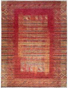 Tappeto Gabbeh Nova Geometrico Rosso Beige 276x360 Cm
