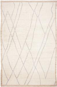 Tappeto Berbero Geometrico Avorio Grigio 200x313 Cm