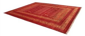 Tappeto Gabbeh Nova Geometrico Rosso Arancione 282x359 Cm