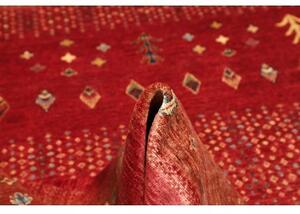 Tappeto Gabbeh Nova Geometrico Rosso Arancione 245x297 Cm