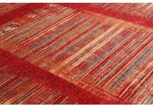 Tappeto Gabbeh Nova Geometrico Rosso Scuro Beige 235x296 Cm
