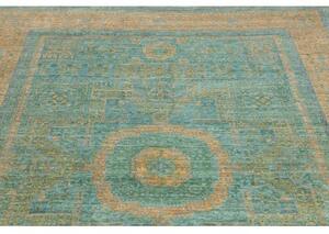 Tappeto Kairo Stilizzato Verde Petrolio Beige 173x240 Cm