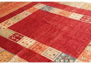 Tappeto Gabbeh Nova Geometrico Rosso Beige 210x280 Cm