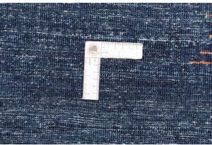 Tappeto Gabbeh Nova Geometrico Blu Scuro Rosso 252x290 Cm