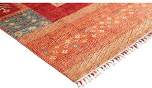 Tappeto Gabbeh Nova Geometrico Rosso Beige 210x280 Cm