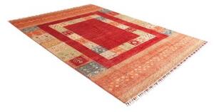 Tappeto Gabbeh Nova Geometrico Rosso Beige 210x280 Cm