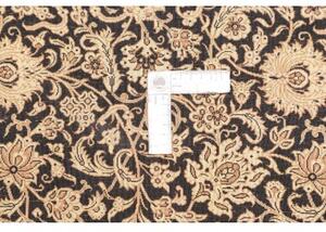 Tappeto Ghom Seta Floreale Nero Beige 100x151 Cm