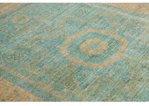 Tappeto Kairo Stilizzato Verde Petrolio Beige 173x240 Cm