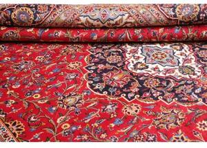 Tappeto Ardakan Medaglione Floreale Rosso Blu Scuro 287x395 Cm
