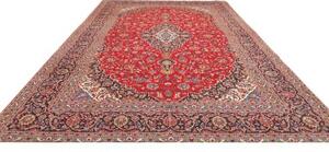 Tappeto Ardakan Medaglione Floreale Rosso Blu Scuro 310x425 Cm