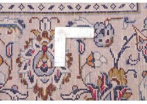 Tappeto Kashan Medaglione Floreale Avorio Blu Scuro 250x357 Cm