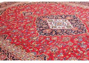Tappeto Ardakan Medaglione Floreale Rosso Blu Scuro 287x395 Cm