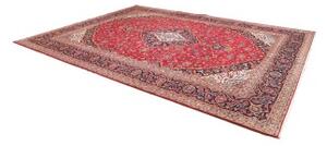 Tappeto Ardakan Medaglione Floreale Rosso Blu Scuro 287x395 Cm