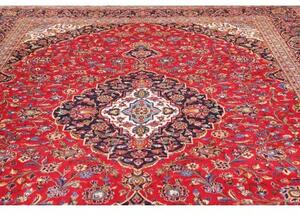 Tappeto Ardakan Medaglione Floreale Rosso Blu Scuro 287x395 Cm
