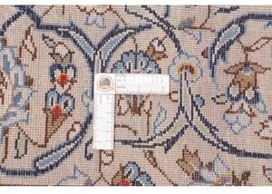 Tappeto Kashan Medaglione Floreale Avorio Blu 200x300 Cm
