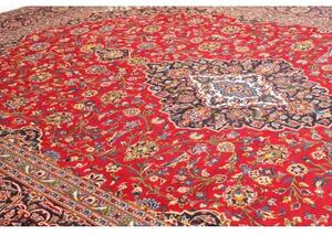 Tappeto Ardakan Medaglione Floreale Rosso Blu Scuro 310x425 Cm