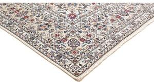 Tappeto Kashan Medaglione Floreale Avorio Blu Scuro 245x360 Cm