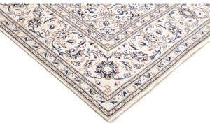 Tappeto Kashan Medaglione Floreale Avorio Blu 200x303 Cm