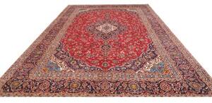 Tappeto Ardakan Medaglione Floreale Rosso Blu Scuro 300x407 Cm