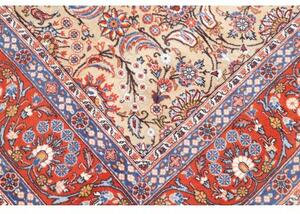Tappeto Moud Floreale Beige Rosso 210x307 Cm