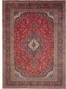 Tappeto Ardakan Medaglione Floreale Rosso Blu Scuro 300x407 Cm