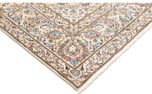Tappeto Kashan Medaglione Floreale Avorio Blu 200x300 Cm