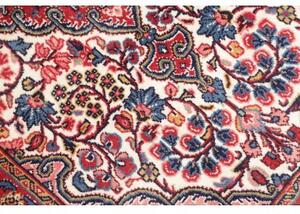 Tappeto Sarough Medaglione Floreale Rosso Blu 72x110 Cm