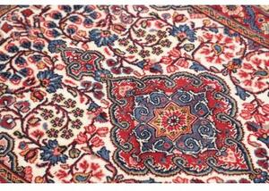 Tappeto Sarough Medaglione Floreale Rosso Blu 72x110 Cm