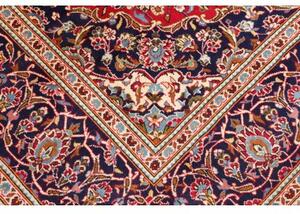 Tappeto Ardakan Medaglione Floreale Rosso Blu Scuro 190x293 Cm