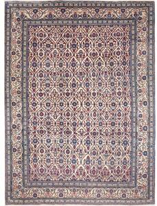 Tappeto Kashan Stilizzato Avorio Blu 245x335 Cm