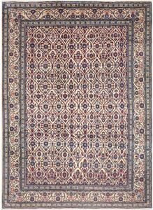 Tappeto Kashan Stilizzato Avorio Blu 240x330 Cm