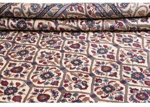 Tappeto Kashan Stilizzato Avorio Blu 245x335 Cm