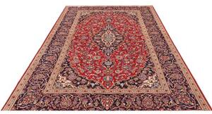 Tappeto Ardakan Medaglione Floreale Rosso Blu Scuro 190x293 Cm