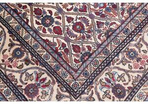 Tappeto Kashan Stilizzato Avorio Blu 245x335 Cm