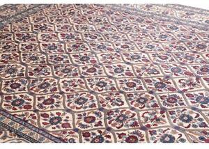 Tappeto Kashan Stilizzato Avorio Blu 245x335 Cm