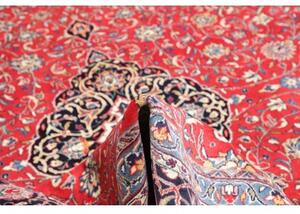 Tappeto Sarough Medaglione Floreale Rosso Blu Scuro 290x400 Cm