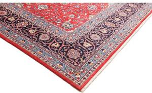 Tappeto Sarough Medaglione Floreale Rosso Blu Scuro 290x400 Cm