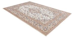 Tappeto Kashan Medaglione Floreale Beige Blu 200x295 Cm