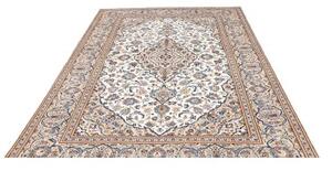 Tappeto Kashan Medaglione Floreale Beige Blu 200x295 Cm