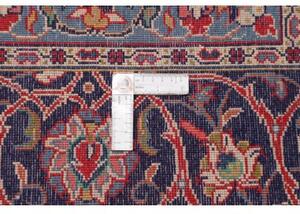 Tappeto Sarough Medaglione Floreale Rosso Blu Scuro 290x400 Cm