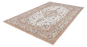 Tappeto Kashan Medaglione Floreale Beige Blu 200x295 Cm