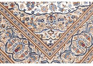 Tappeto Kashan Medaglione Floreale Beige Blu 200x295 Cm