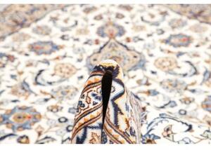 Tappeto Kashan Medaglione Floreale Beige Blu 200x295 Cm