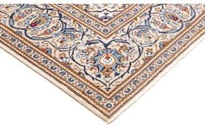 Tappeto Kashan Medaglione Floreale Beige Blu 200x295 Cm