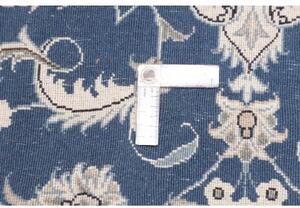 Tappeto Nain Kashmar Medaglione Floreale Blu Bianco 92x138 Cm