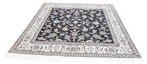 Tappeto Nain Kashmar Floreale Blu Scuro Avorio Quadrato 198x203 Cm
