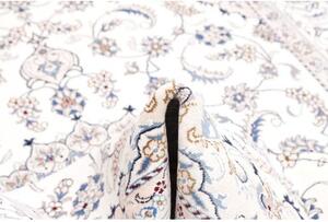 Tappeto Nain Kashmar Medaglione Floreale Avorio Blu 203x310 Cm