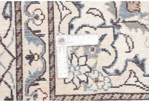 Tappeto Nain Kashmar Medaglione Floreale Blu Avorio 172x237 Cm